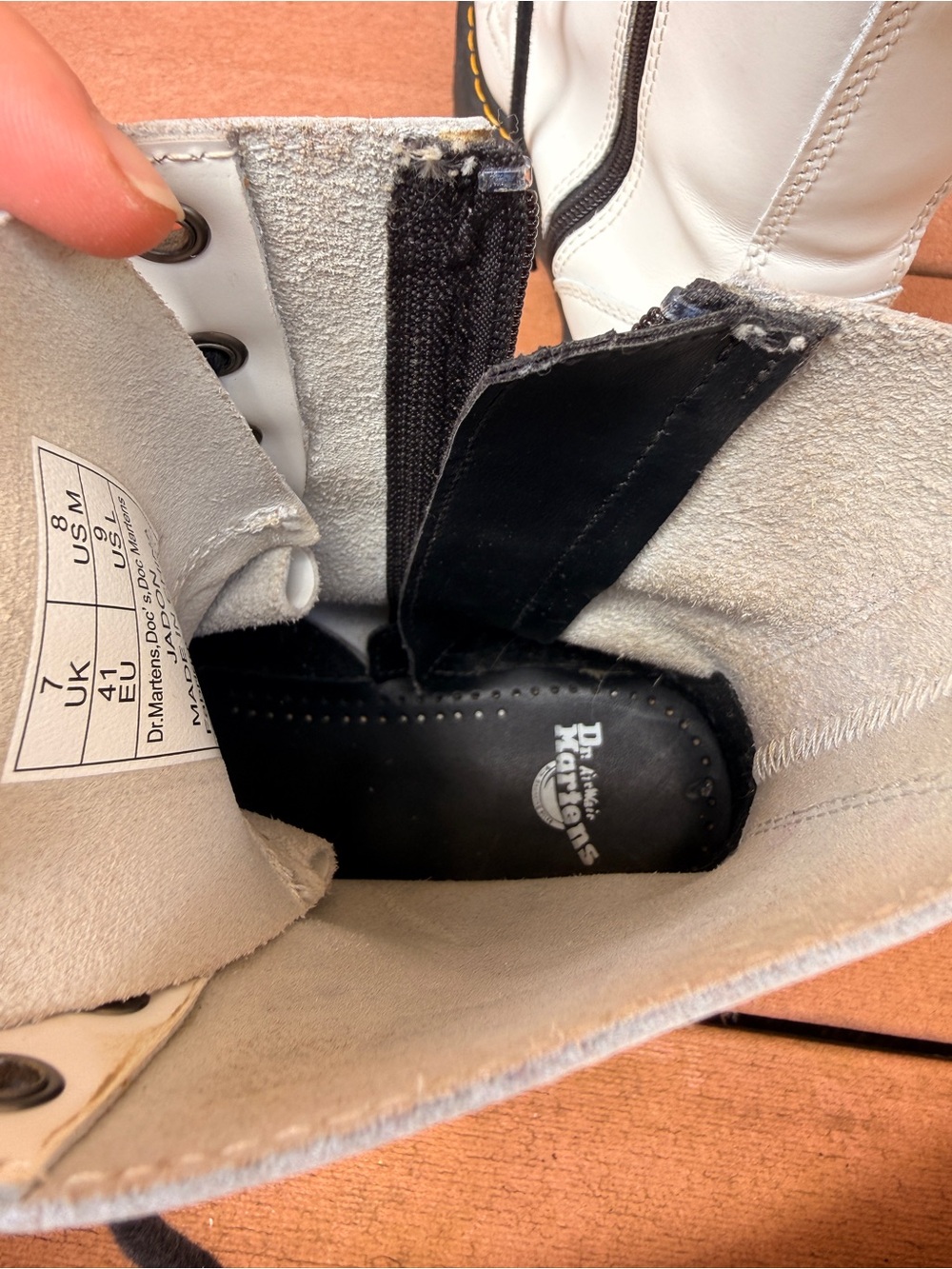 Dr. Martens White Jadon Boots - Picture 5 of 7